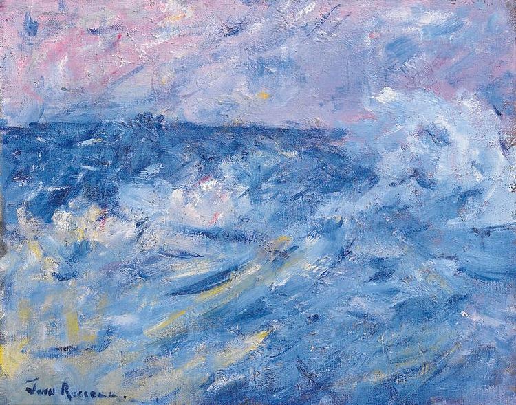 John Peter Russell Stormy Sky and Sea Norge oil painting art